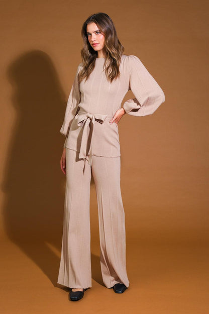 Smile When Your Sad With Sweater Top and Pant Set