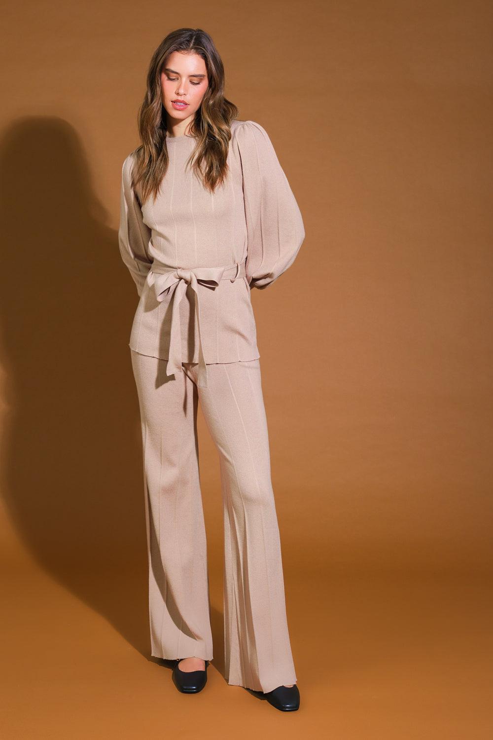 Smile When Your Sad With Sweater Top and Pant Set