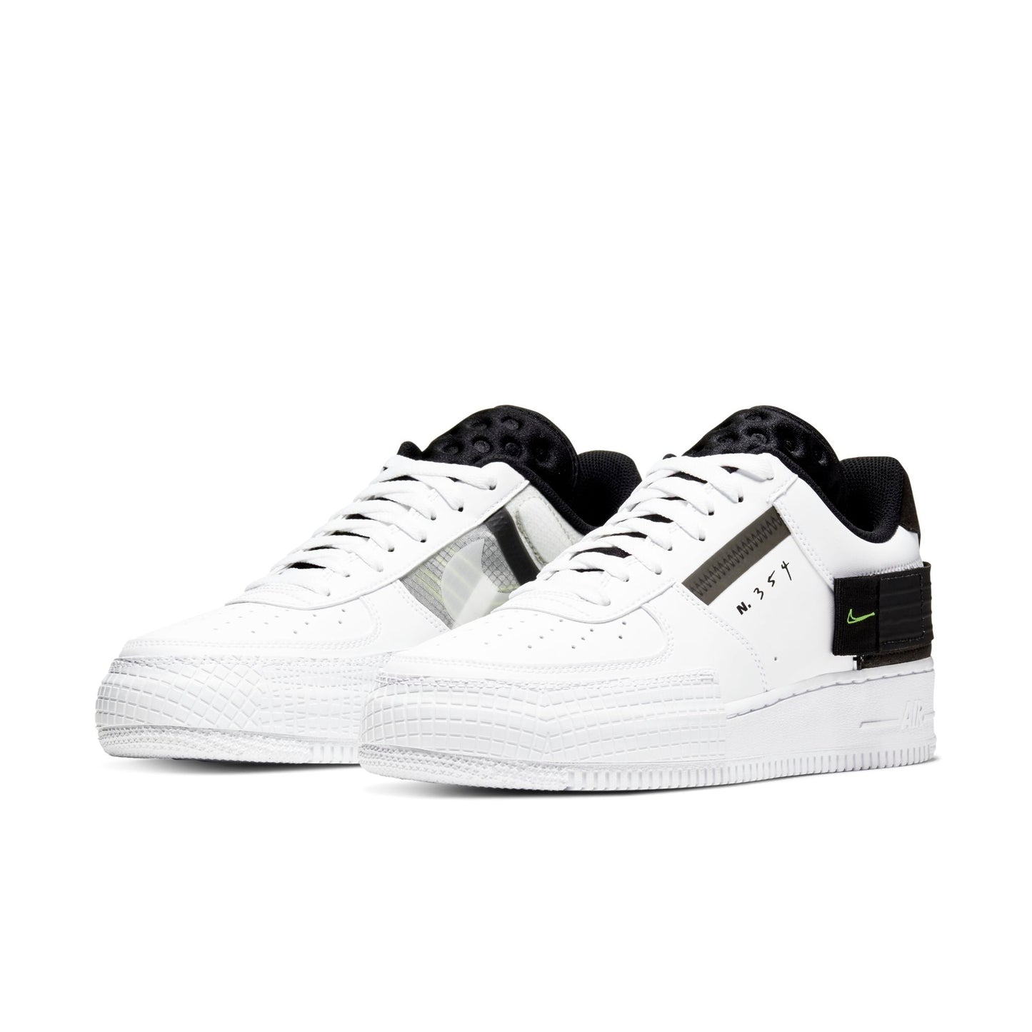Nike Men's Air Force 1 Type 'White Black Volt'