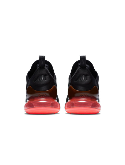 Nike Mens Air Max 270 Black/Black-Hot Punch