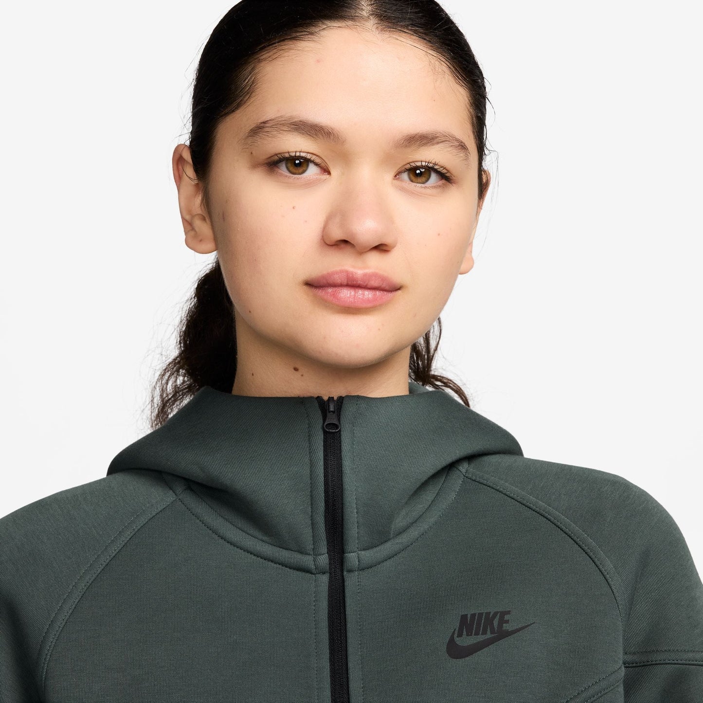 Nike Womens Sportswear Tech Fleece Windrunner - Vintage Green