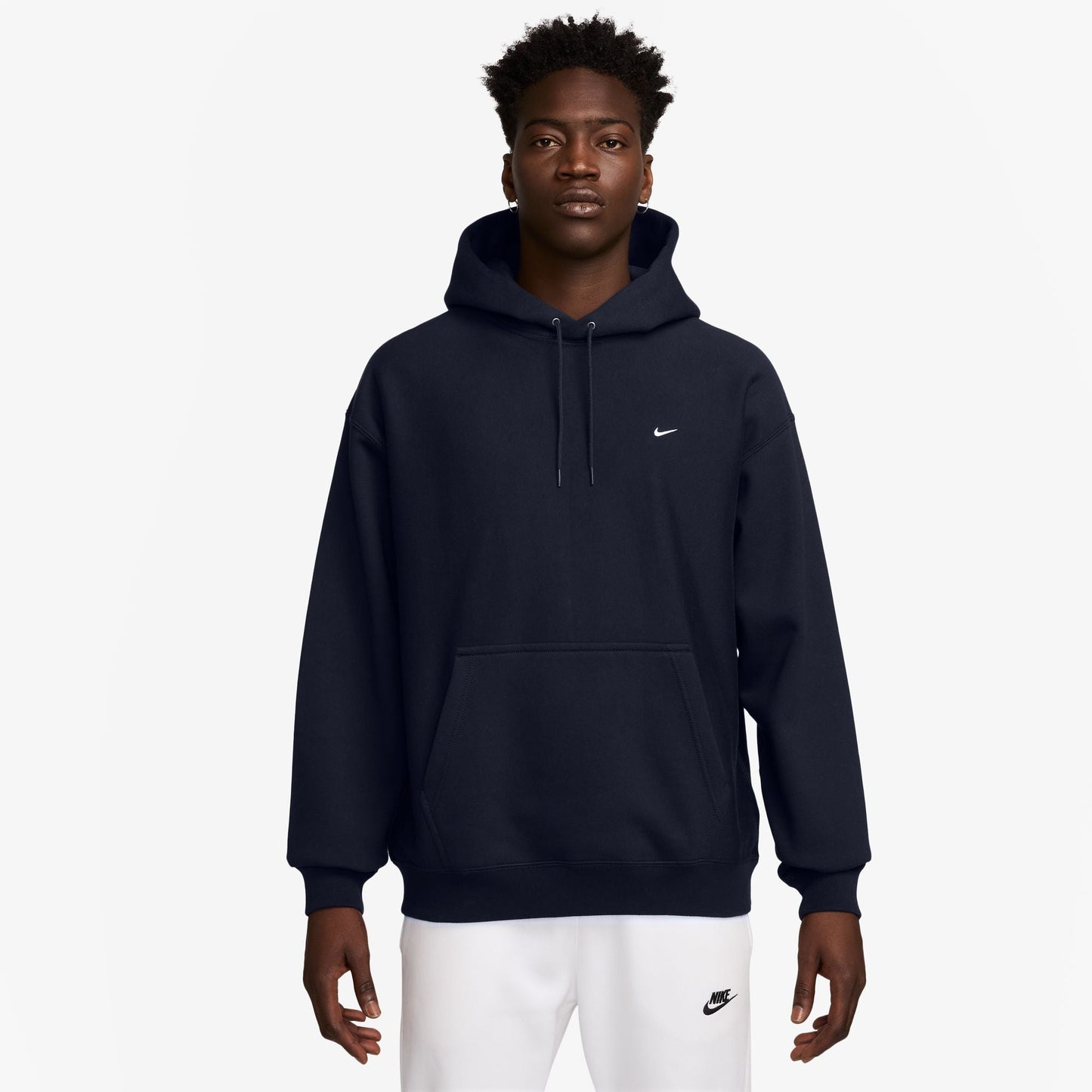 Nike Mens Solo Swoosh Hoodie - Obsidian