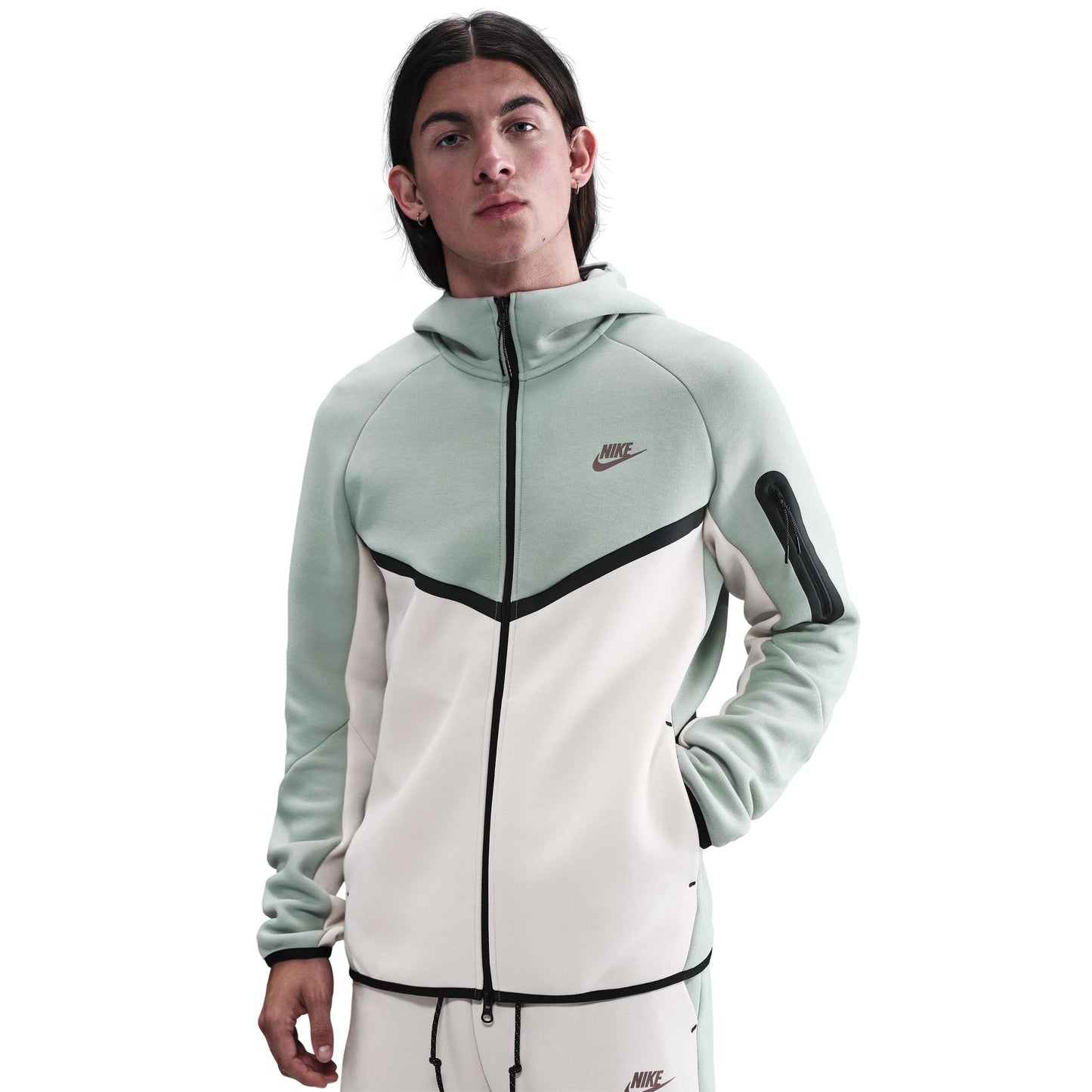 Nike Mens Tech Fleece Hoodie - Dusty Sage