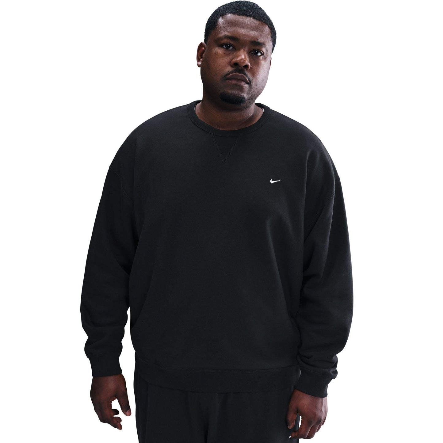 Nike Mens Solo Swoosh Crewneck - Black