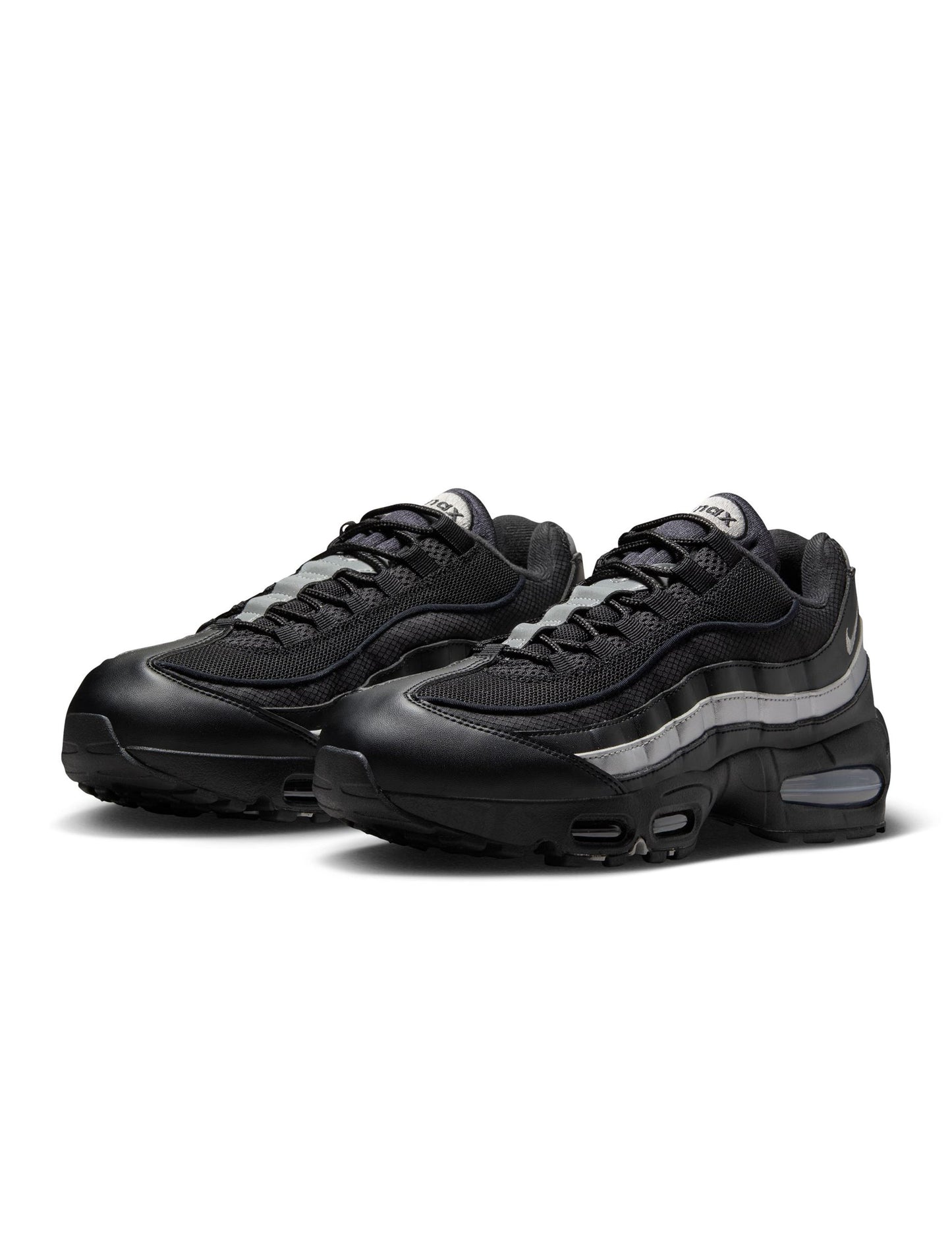 Nike Mens Air Max 95 "Big Bubble" - Black/Metallic Silver