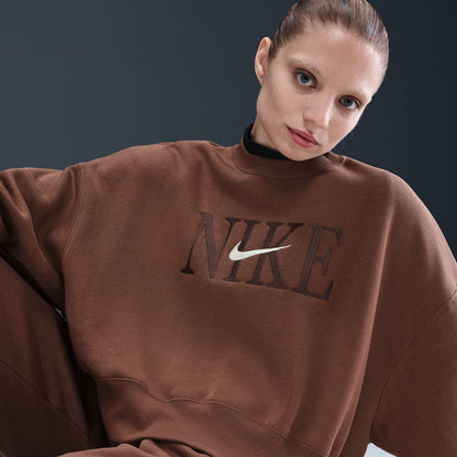 Nike Womens Sportswear Phoenix Fleece - Fauna Brown/Pale Ivory
