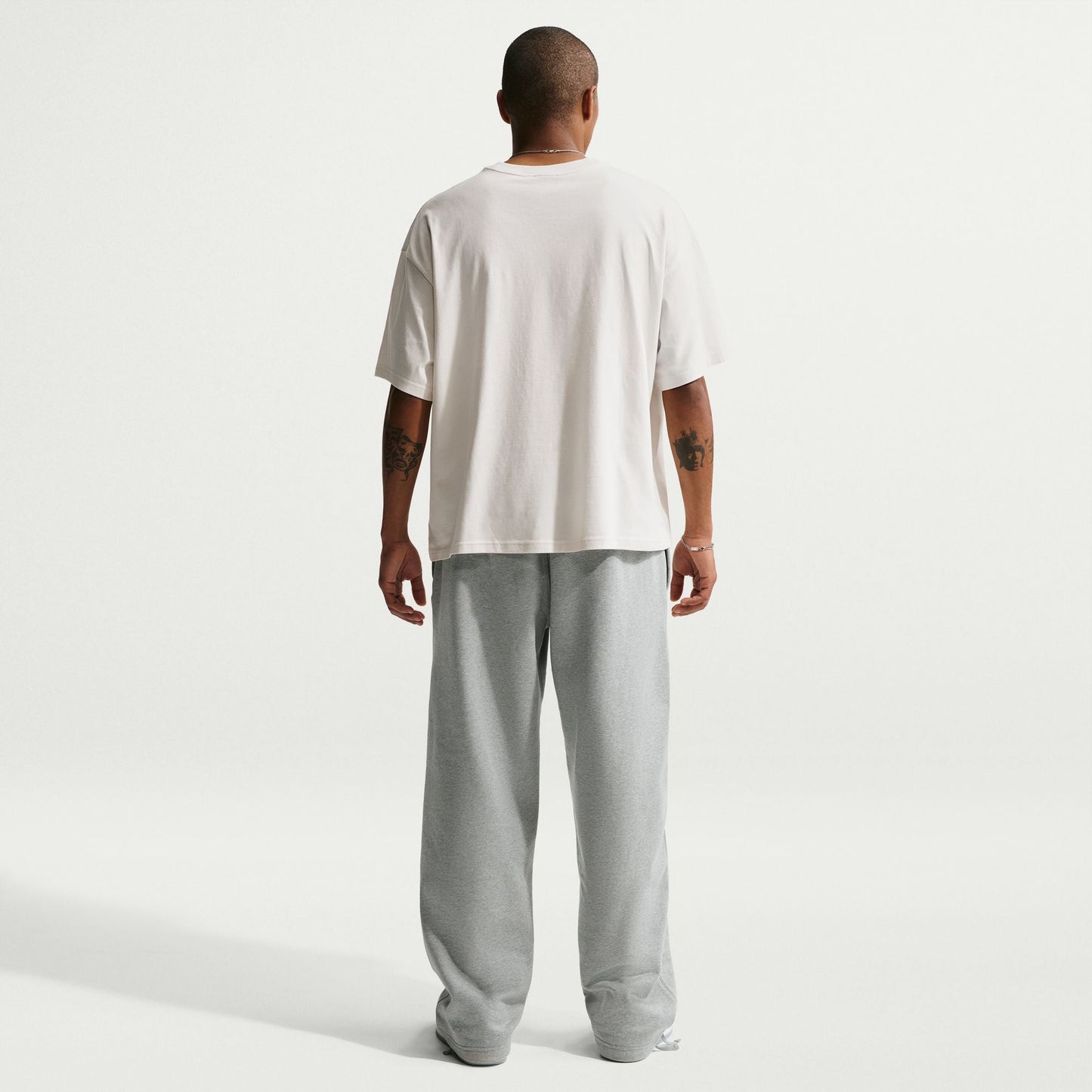 Nike Mens Solo Swoosh Joggers - Grey/White