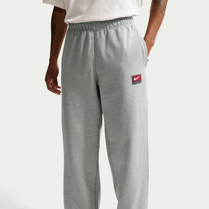 Nike Mens Solo Swoosh Joggers - Grey/White