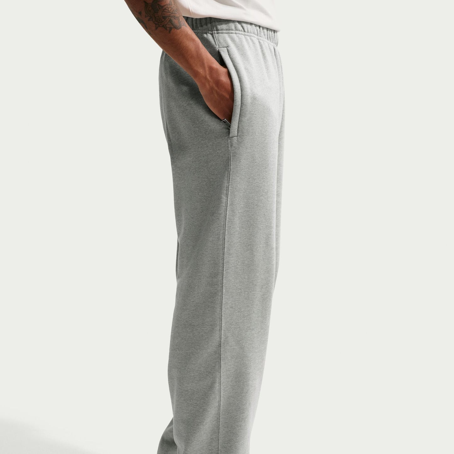 Nike Mens Solo Swoosh Joggers - Grey/White