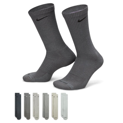 Nike Men's 6 Pack Everyday Plus Cushioned Socks - SX6897-991