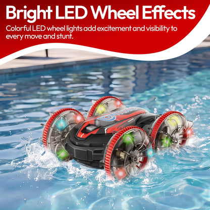 Contixo AV1 Amphibious RC Car | 4WD Remote Control Land & Water Stunt Vehicle