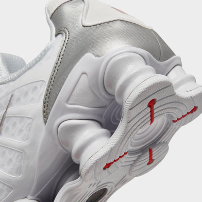 [av3595-100] Mens Nike Shox Tl 'white Metallic Silver'