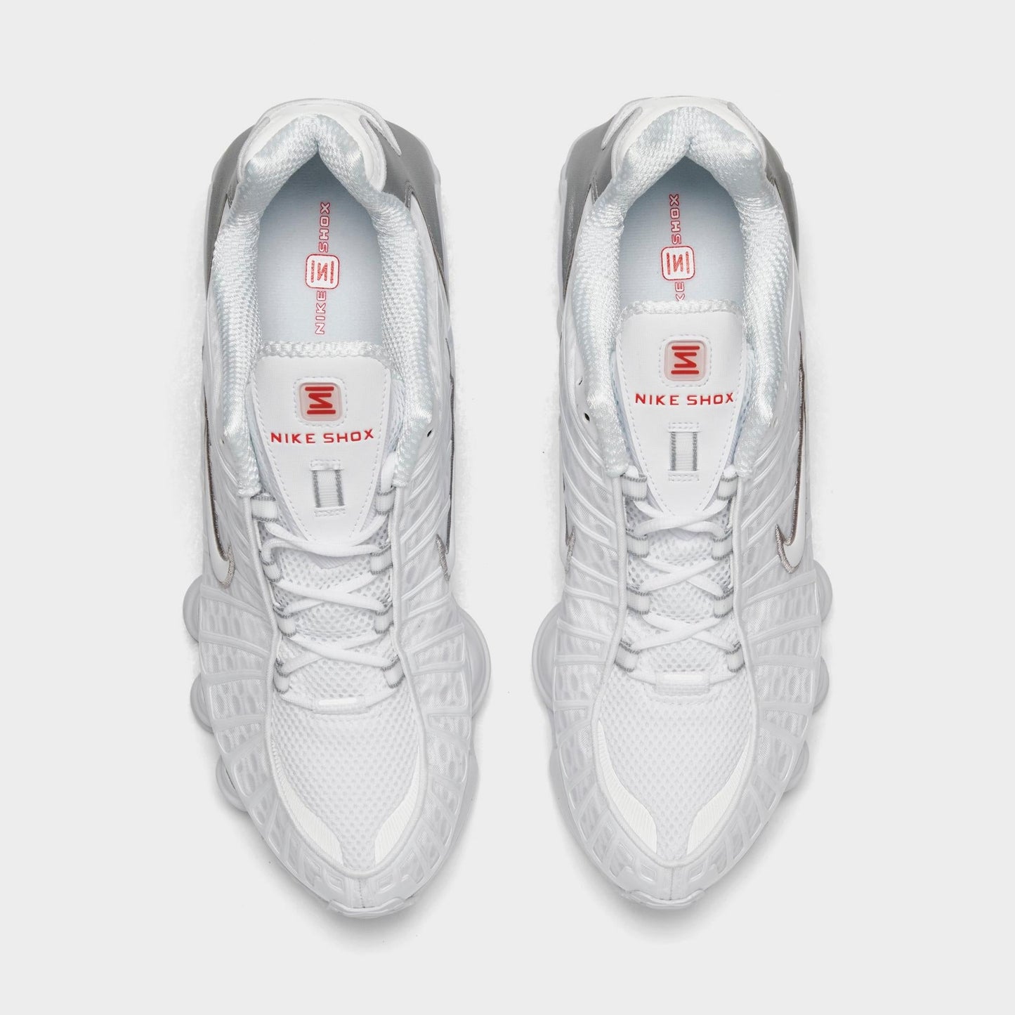 [av3595-100] Mens Nike Shox Tl 'white Metallic Silver'