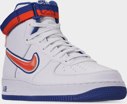 Nike Men's Air Force 1 High Sport 'Nba White Team Orange Game Royal' - AV3938-100