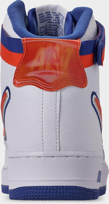 Nike Men's Air Force 1 High Sport 'Nba White Team Orange Game Royal' - AV3938-100