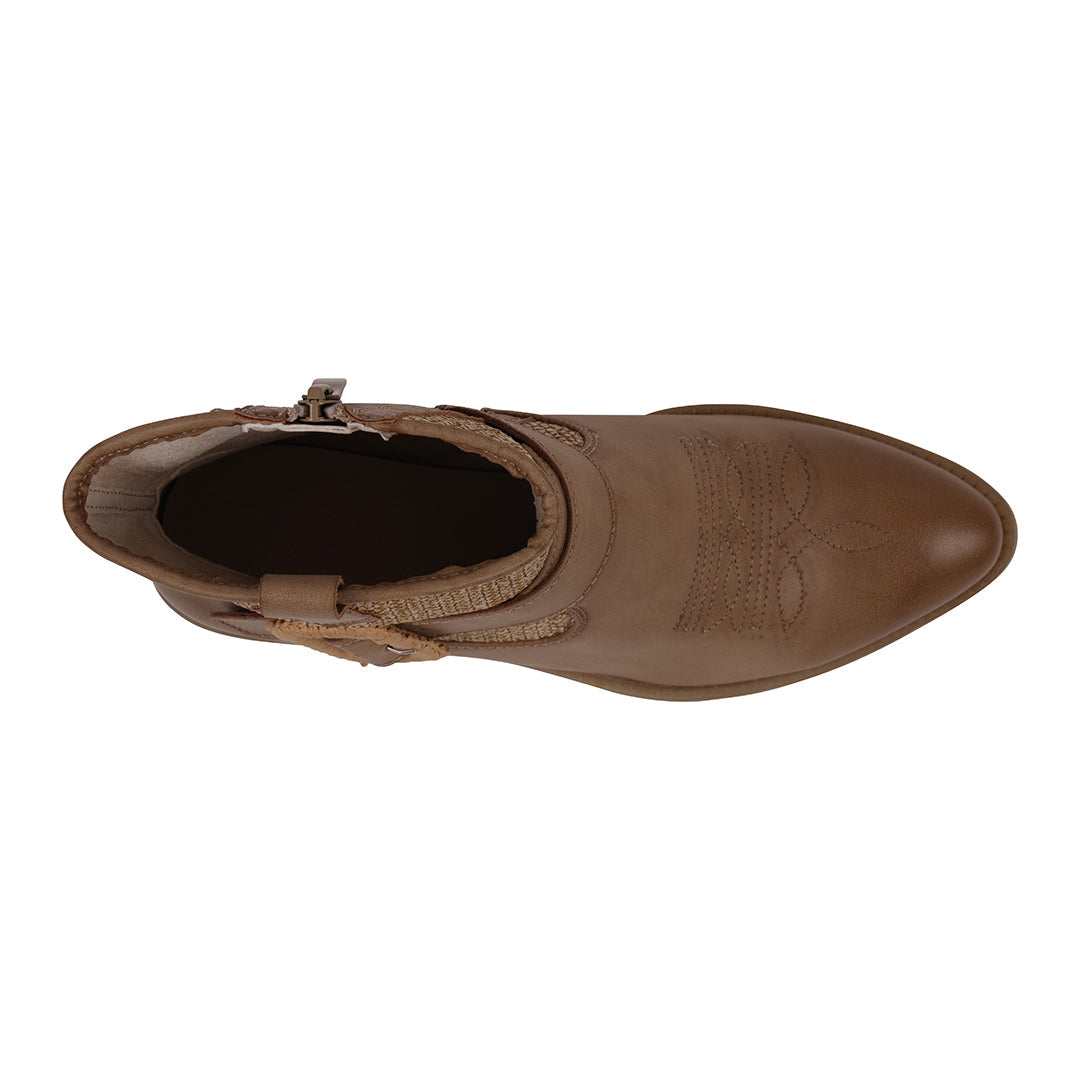 Avery Taupe Western Booties