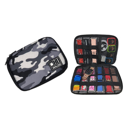 Waloo Smart Watch Band, Case & Cable Organizer W/Zipper