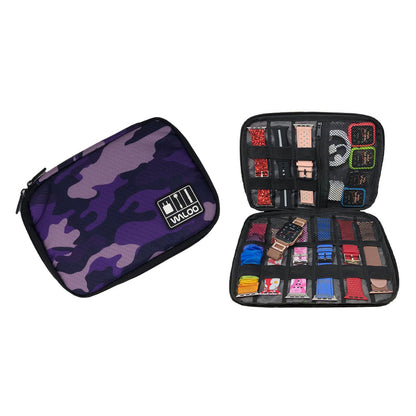 Waloo Smart Watch Band, Case & Cable Organizer W/Zipper