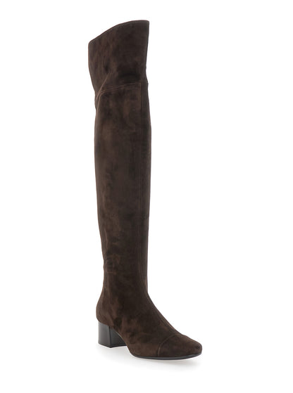 Brown Ankle Boots With Side Zip Closure
