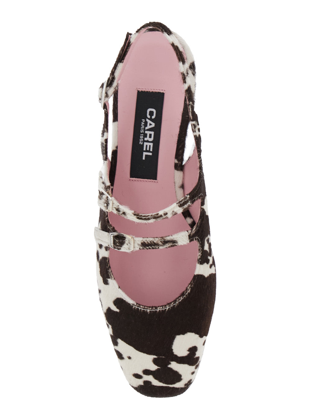 Multicolor Slingback Ballet Shoes With Buckle