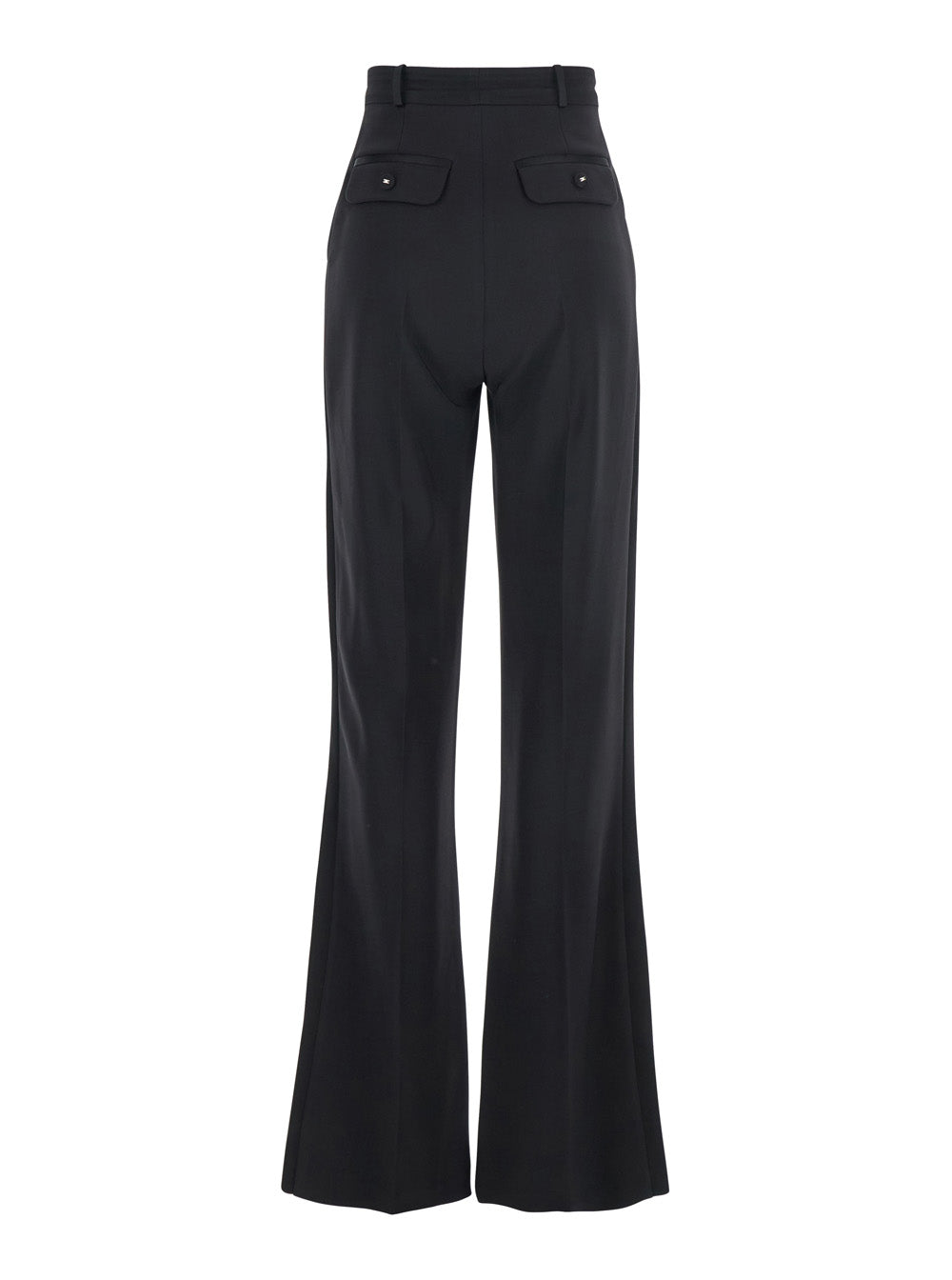 Black Trousers With Pleated Details
