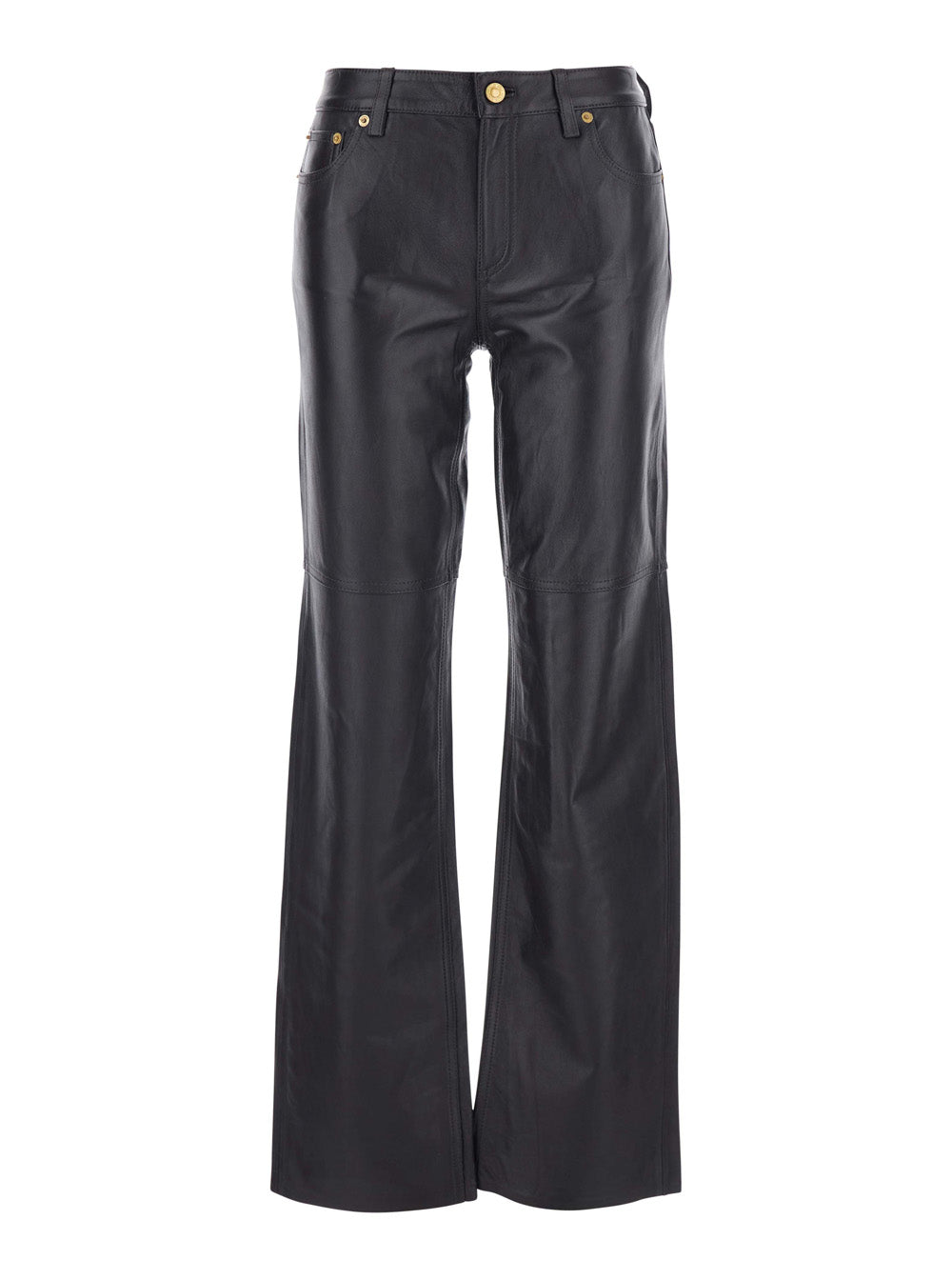 Brown Pants With Leather Belt Loops