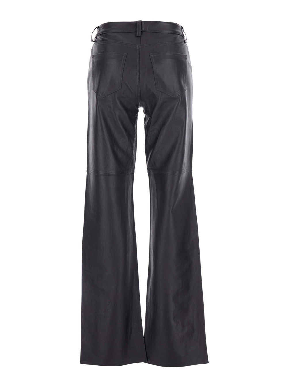 Brown Pants With Leather Belt Loops