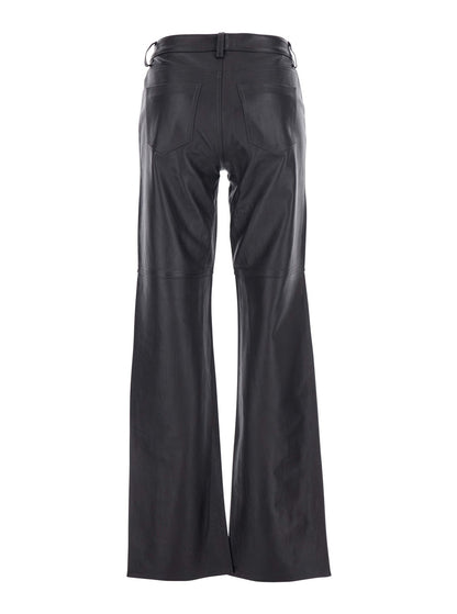 Brown Pants With Leather Belt Loops