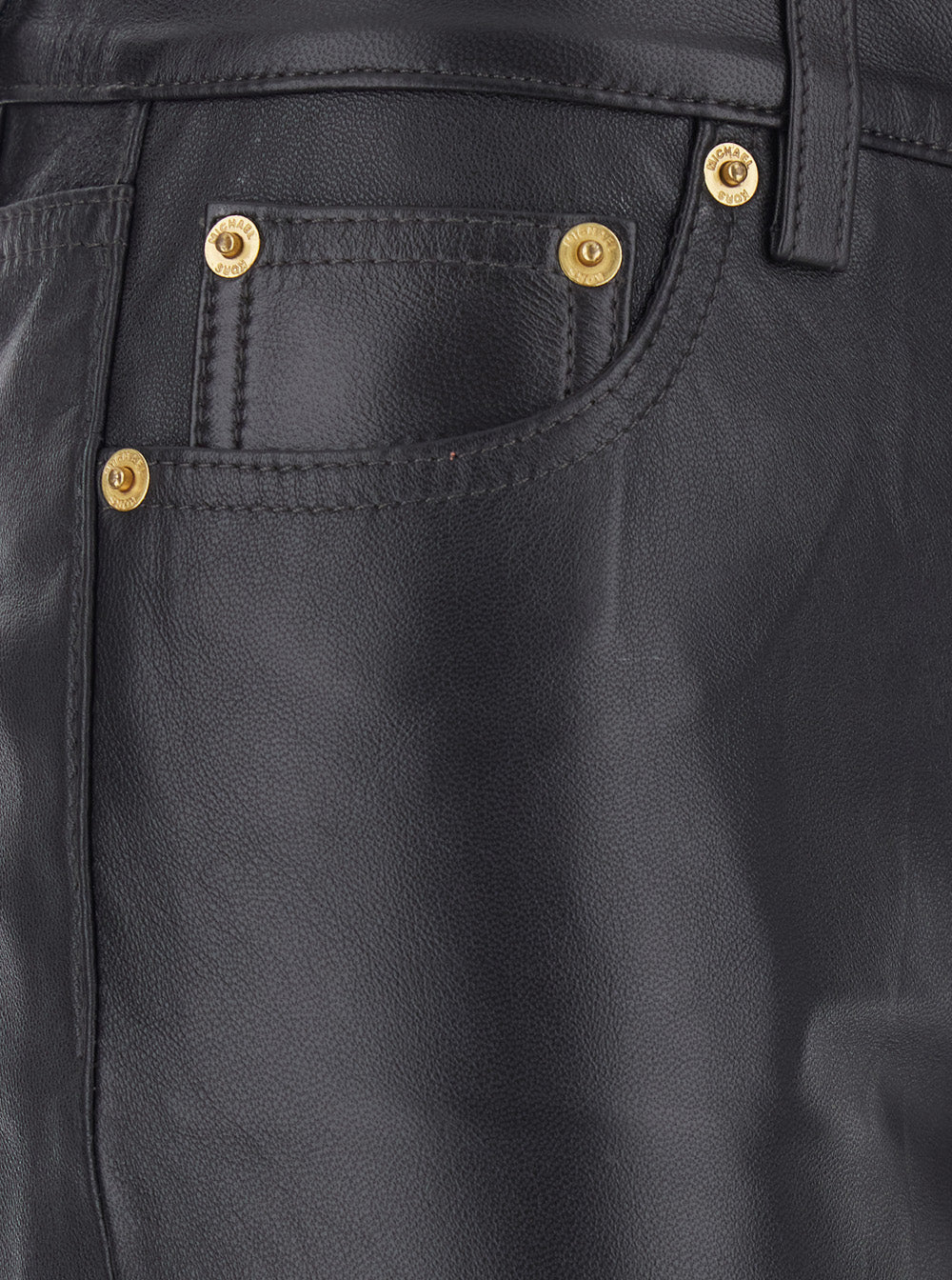 Brown Pants With Leather Belt Loops