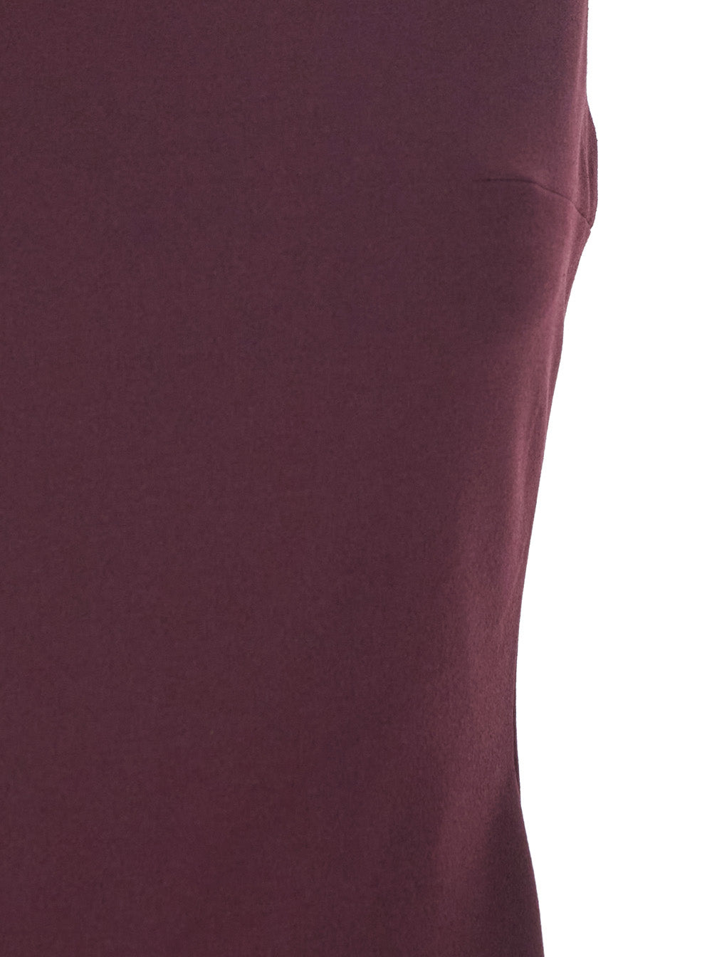 Bordeaux Long Dress With Square Neckline