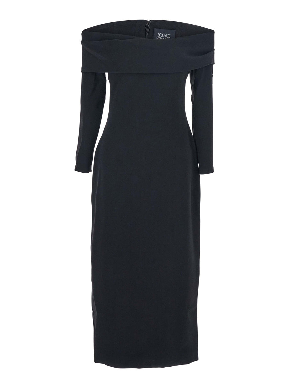 'Yuni' Black Dress With Square Neckline