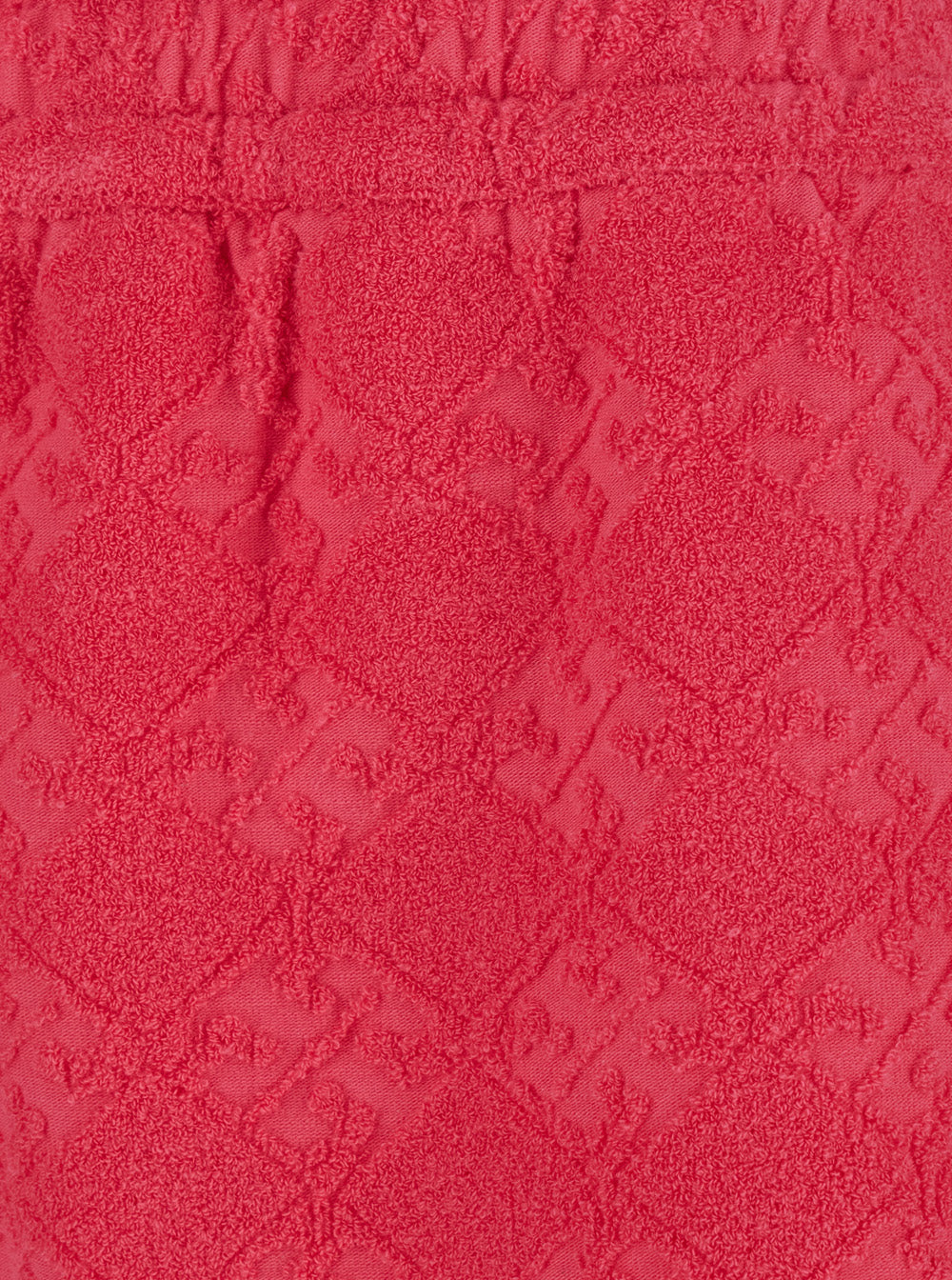Pink Shorts With Elastic Waist and Logo Embroidery