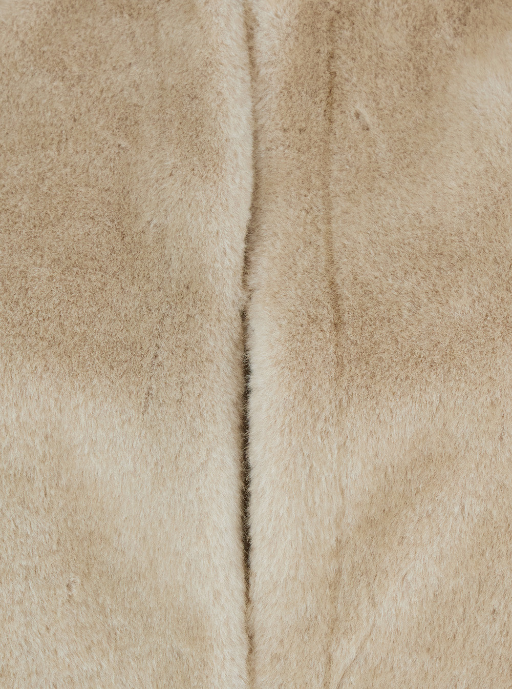 Beige Round Neck Hood With Trapezoid Design