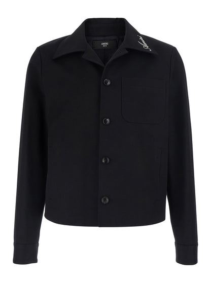 Women's Cotton-Collar Jacket Black