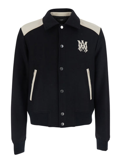 Jacket MA Band Black Leather