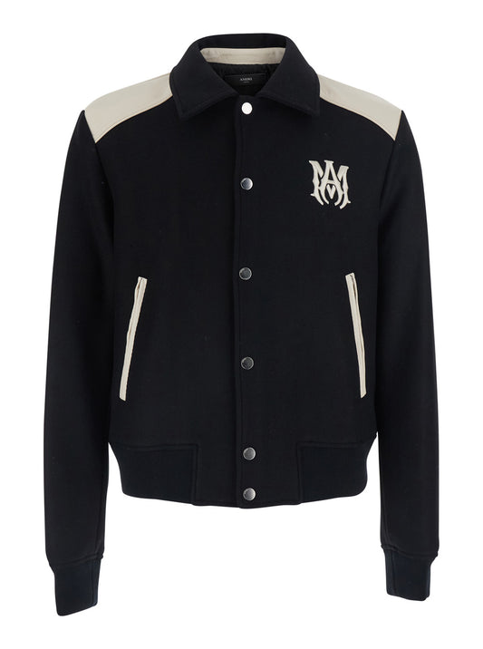 Jacket MA Band Black Leather