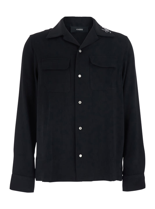 Shirt in Black Tech Fabric