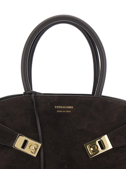 Handbag Hug Piccola Brown Suede