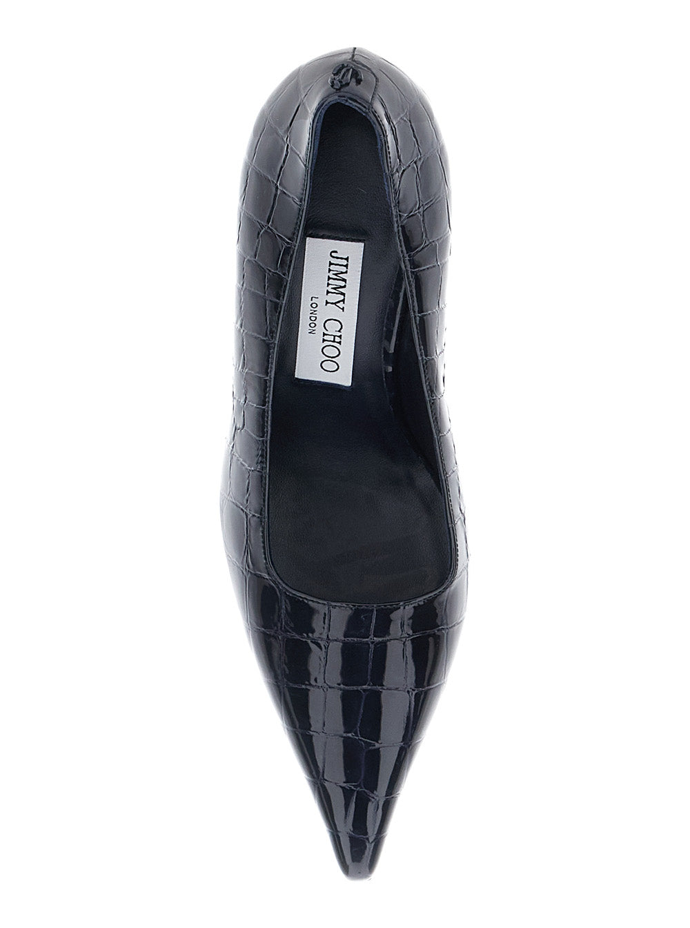 Pumps IXIA 80 Shiny Croc Embossed Blue