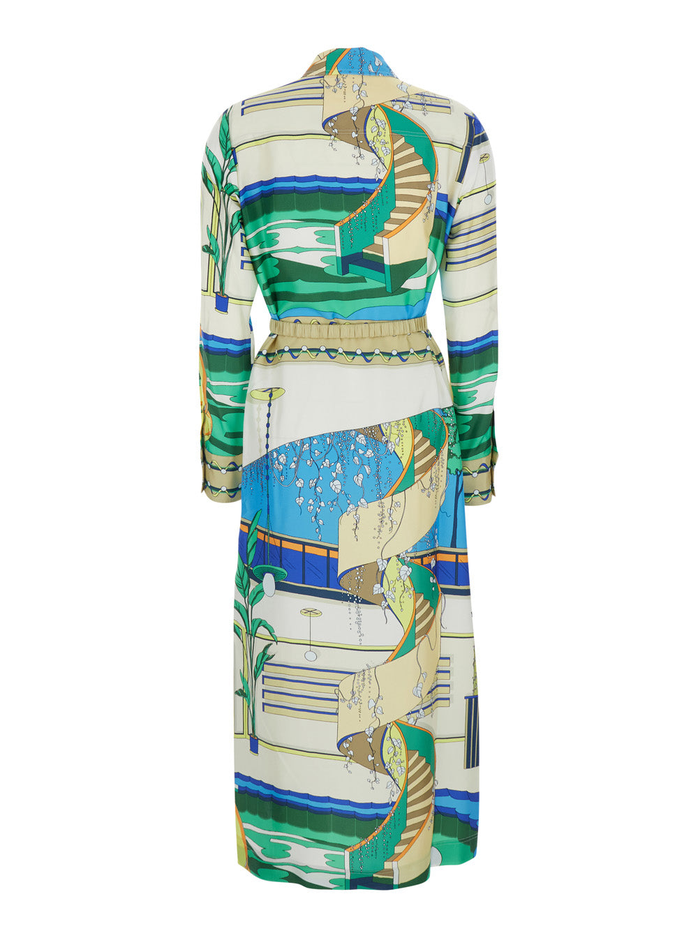 Shirtdress Printed Silk Multicolour