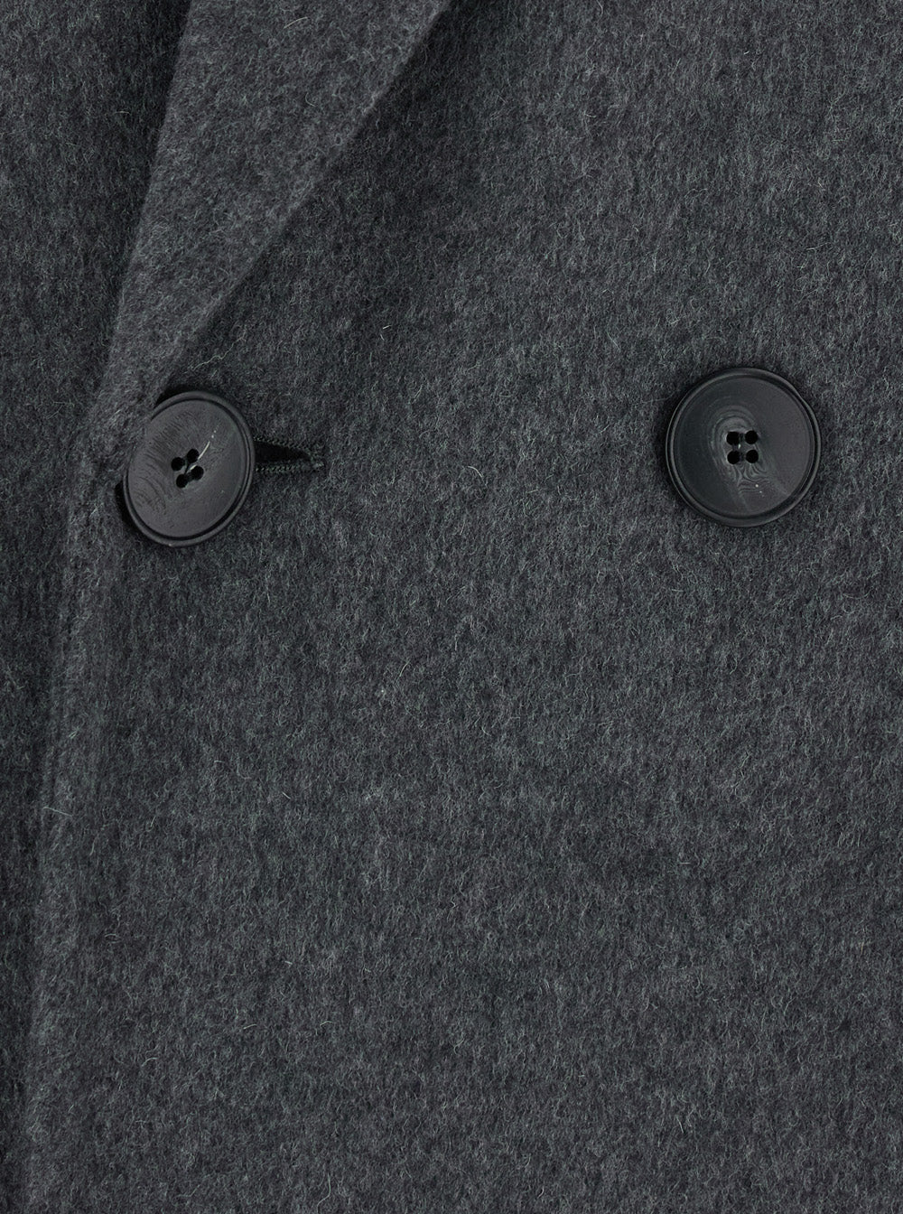 Overcoat Double-Faced Grey Wool-Cashmere