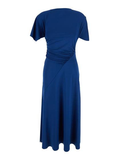Cap Sleeve Dress Blue