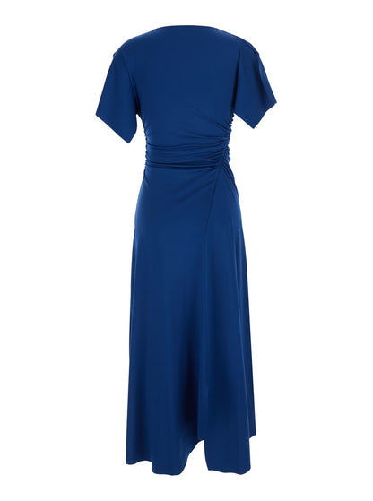 Cap Sleeve Dress Blue