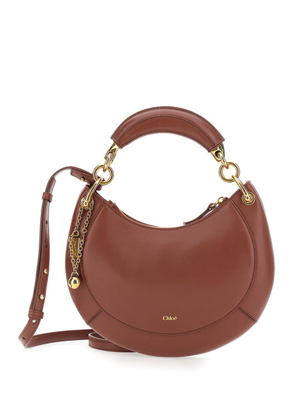 Handbag Banana Brown Leather