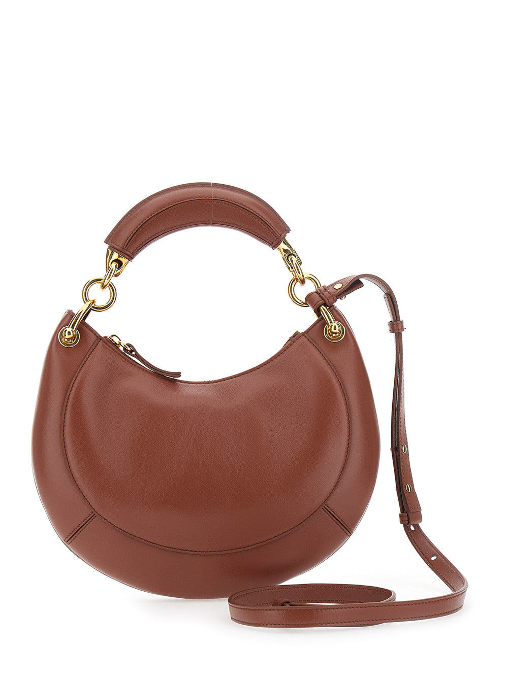 Handbag Banana Brown Leather