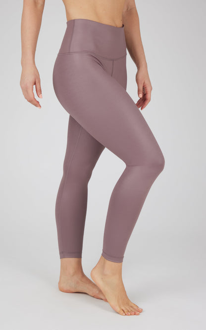 Interlink Faux Leather High Waist Cire 7/8 Ankle