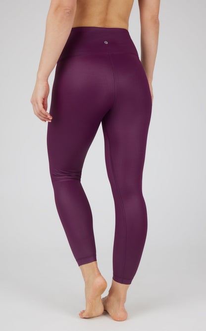 Interlink Faux Leather High Waist Cire 7/8 Ankle