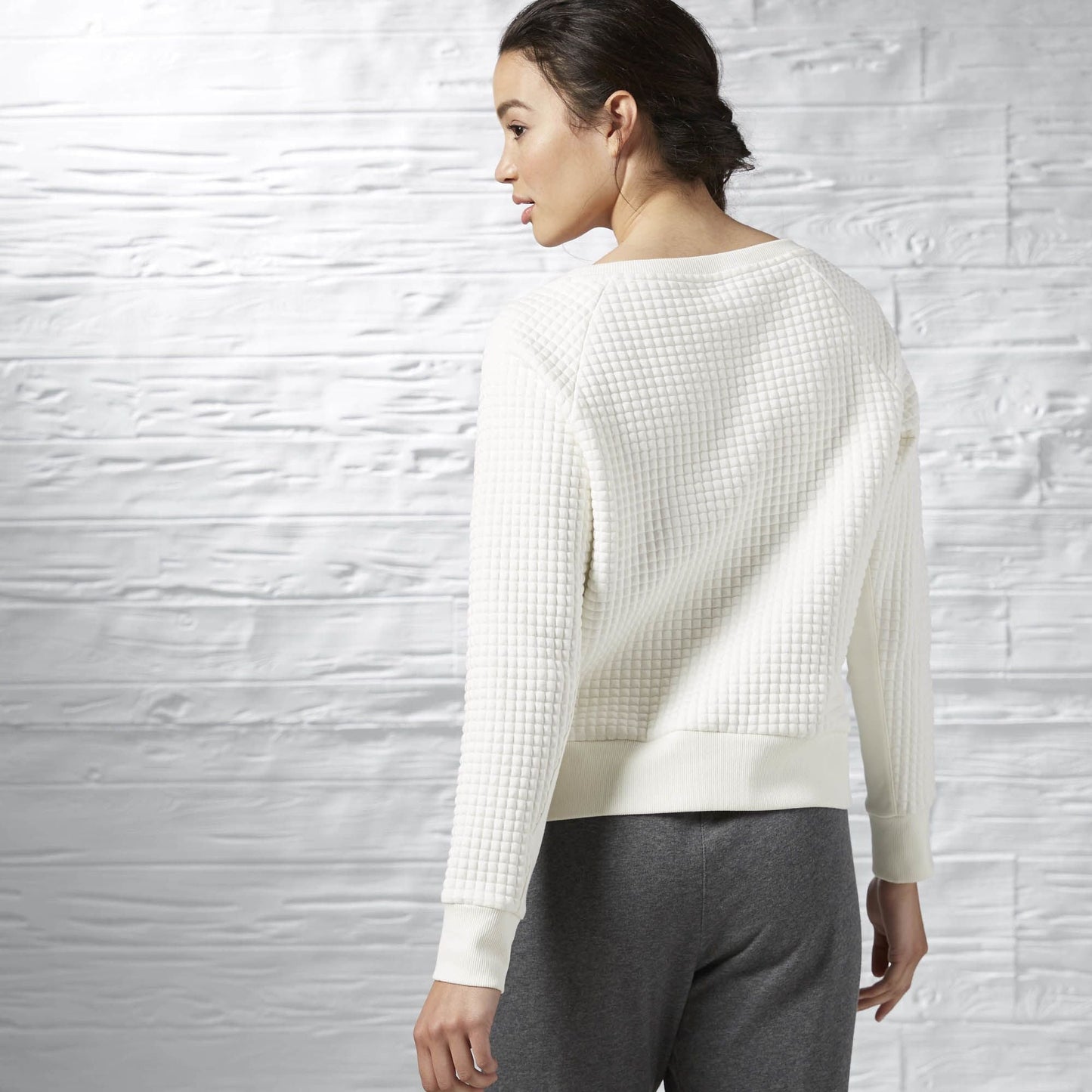 Reebok Women's Winter Pack Quilted Crewneck