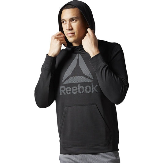 Reebok Men's Workout Ready Fleece Pullover Hoodie Sweaters
