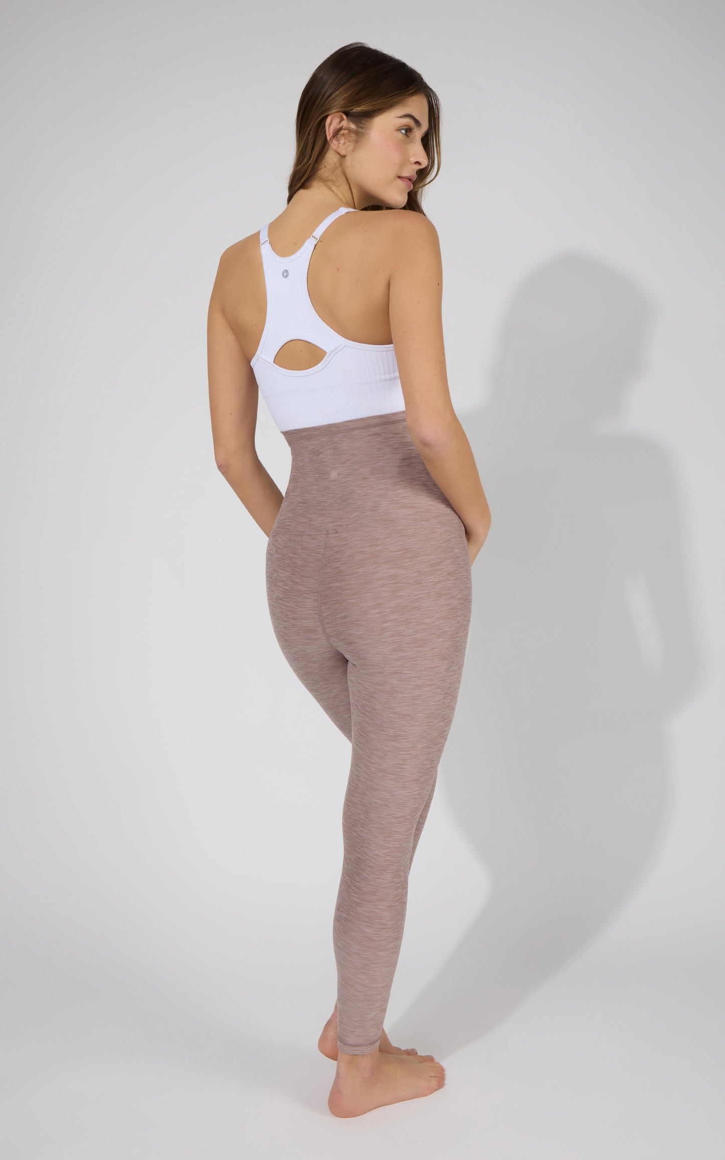 Maternity Heathered Lux Ankle Legging